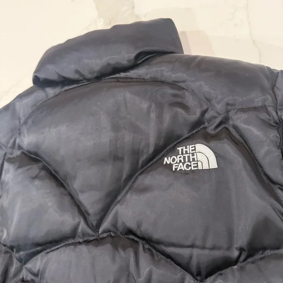 The North Face 550Fill Quilted Goose Down Coat Puffer Jacket Womens Medium Black - Picture 8 of 9